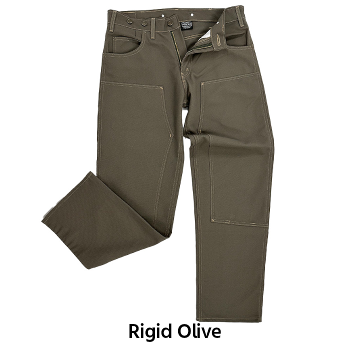 PRISON BLUES ダブルニージーンズ Double Knee Jeans with buttons